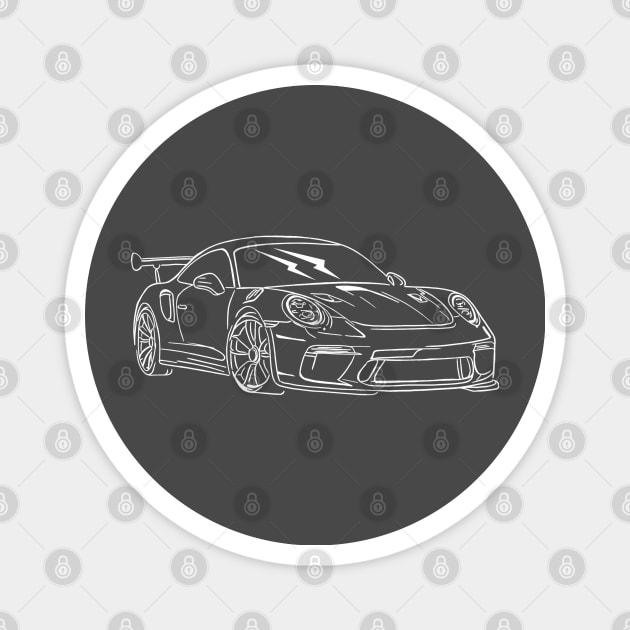 Porsche GT3 RS Magnet by Aurealis